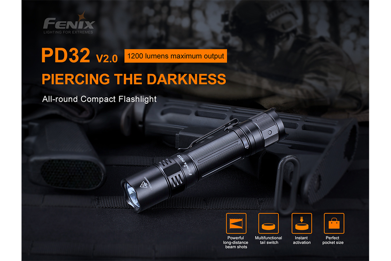 Fenix PD32 V2 Compact Flashlight