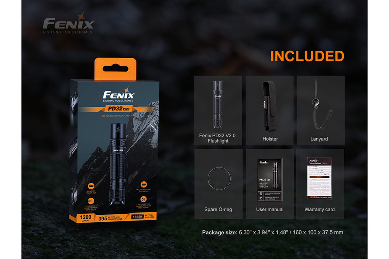 Fenix PD32 V2 Compact Flashlight