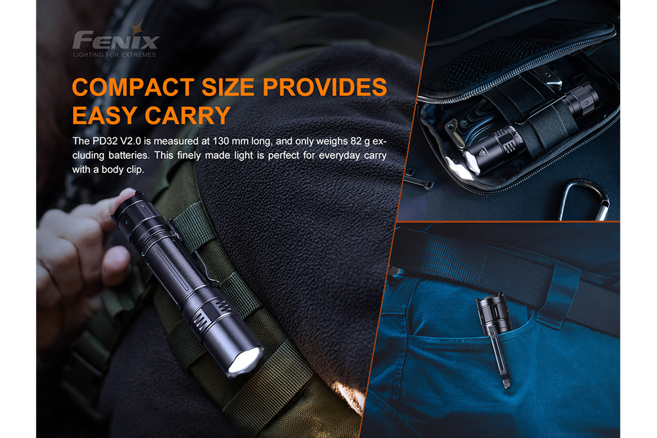 Fenix PD32 V2 Compact Flashlight