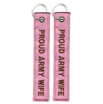 Proud Army Wife Key Tag