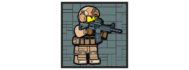 Lego Soldier PVC Patch