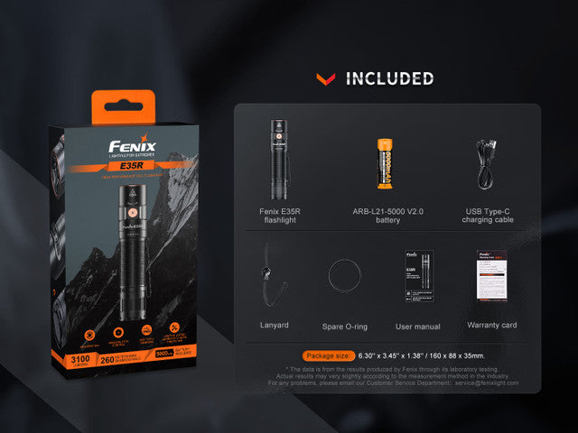 Fenix E35R High-Performance EDC Flashlight