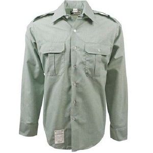 USED USGI Army Dress Green Button Up Shirt