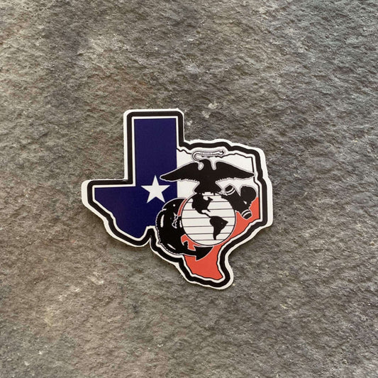 Texas Marines Decal