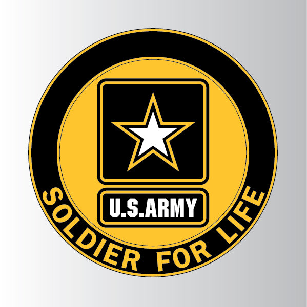 Army Soldier For Life Decal