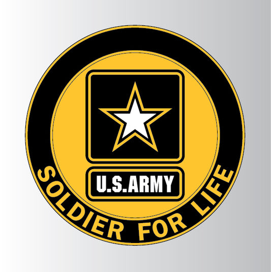 Army Soldier For Life Decal