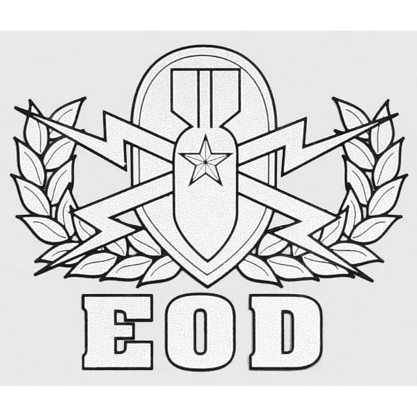 EOD Badge Decal