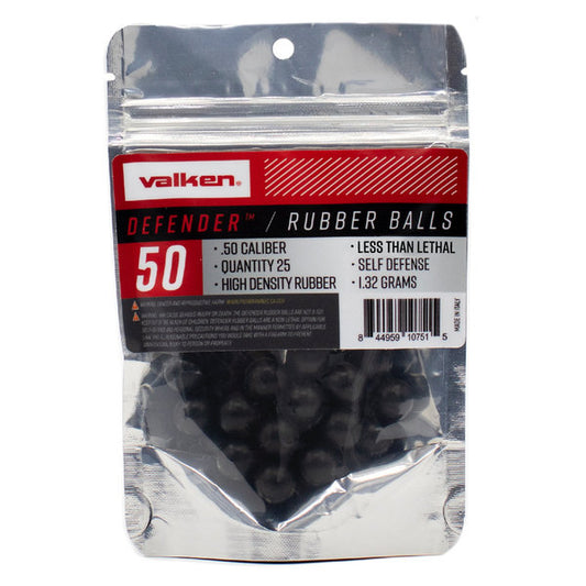 Valken Defender .50 Caliber Hard Rubber Balls - 25ct.