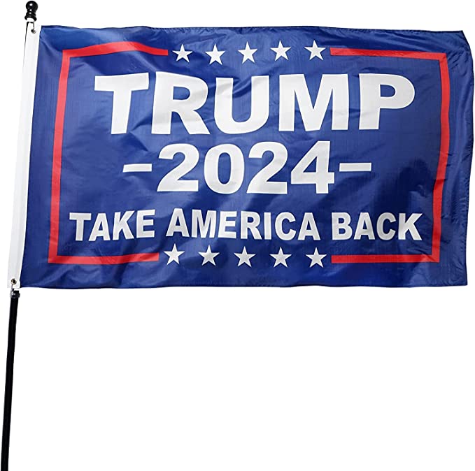 TRUMP 2024 Take America Back 3'x5' Flag- Blue