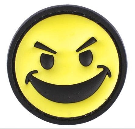 Angry Smiley Face PVC Patch