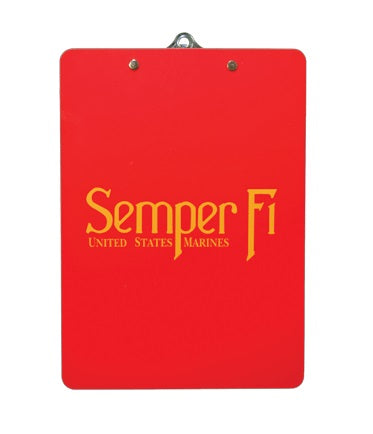 USMC Red  Clipboard  Semper Fi