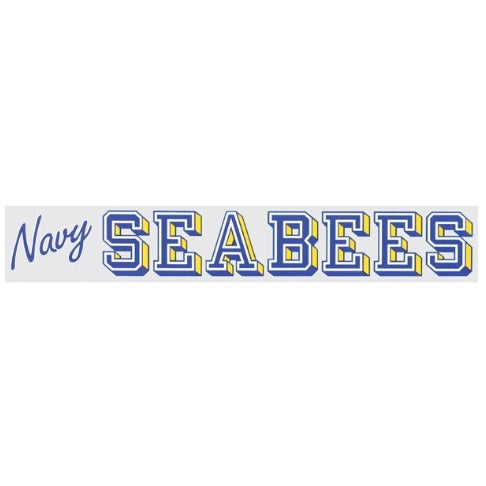 Navy Seabees Window Strip