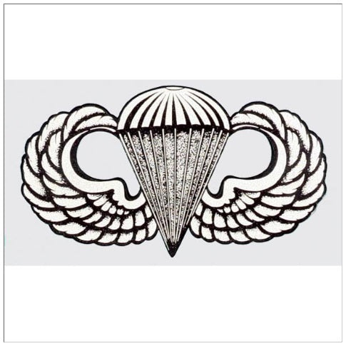 Parachutist Wing Decal (Large)