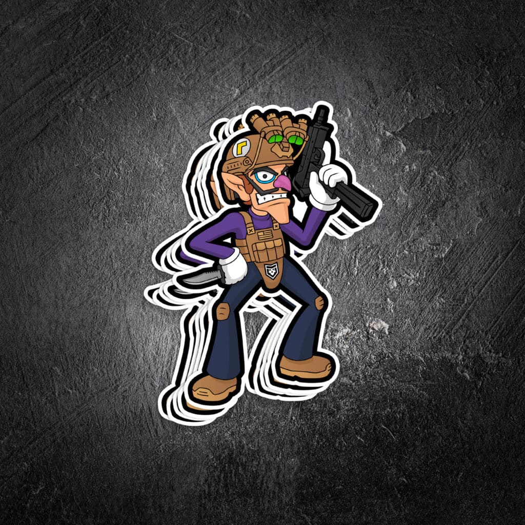 Waluigi Decal