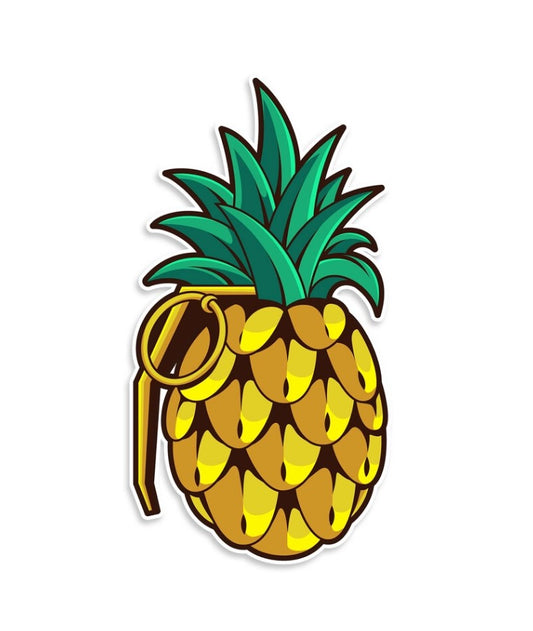 Pineapple Grenade Sticker