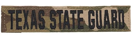 Texas State Guard - OCP Name Tape w/ Velcro