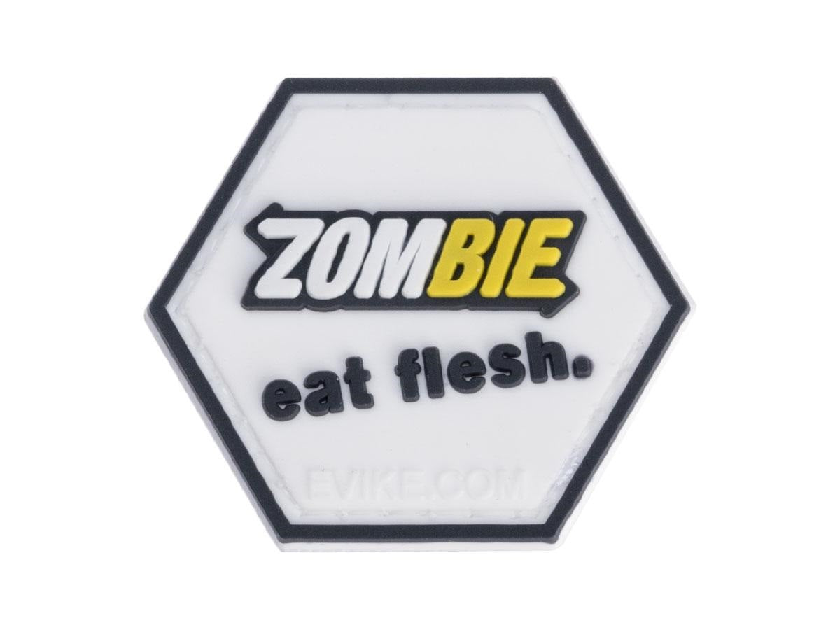 PVC Hex Patch, Zombie Eat Flesh