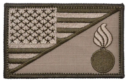 US Flag w Army Ordnance Velcro Patch