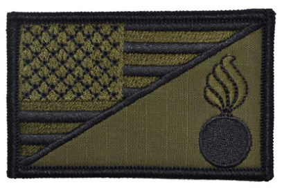 US Flag w Army Ordnance Velcro Patch