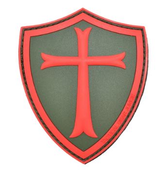 Templar Cross Shield Velcro Patch