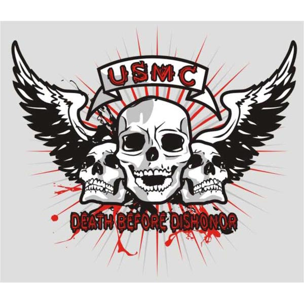 USMC Death Before Dishonor Decal