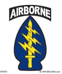 Special Forces Airborne Decal – Green Beret