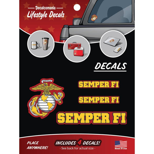 Marine Corps Licensed Semper Fi Military Car Sticker Decal