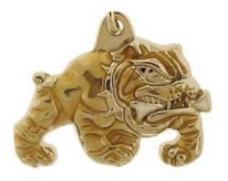 Marine Bulldog Keychain