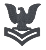 Navy Rank Pin Pair - Black