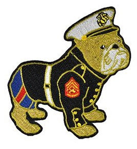 USMC Bulldog in Dress Uniform Patch