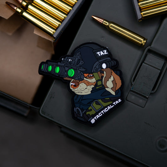 Tactical Taz NODs PVC Patch & Sticker Combo