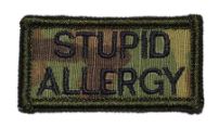 Stupid Allergy Velcro Patch